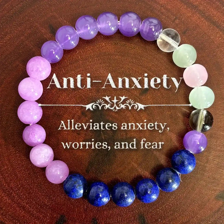 Natural Stone Beaded Healing Bracelets-Bracelets-Ali-Anti Anxiety-Crystal Destiny