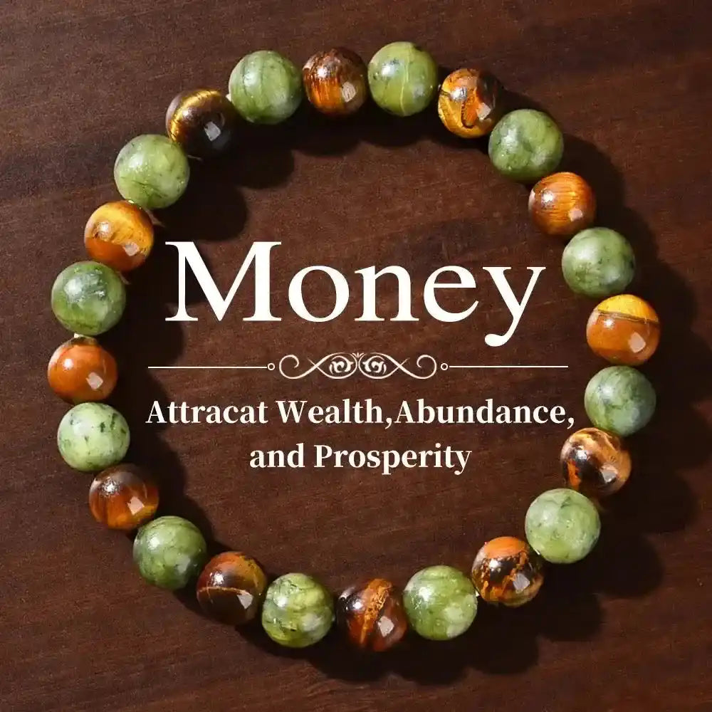 Natural Stone Beaded Healing Bracelets-Bracelets-Ali-Money-Crystal Destiny