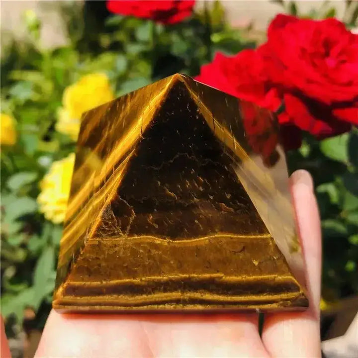 Natural Tiger’s Eye Crystal Pyramids-Pyramids-Ali-Tiger's Eye-30mm-Crystal Destiny