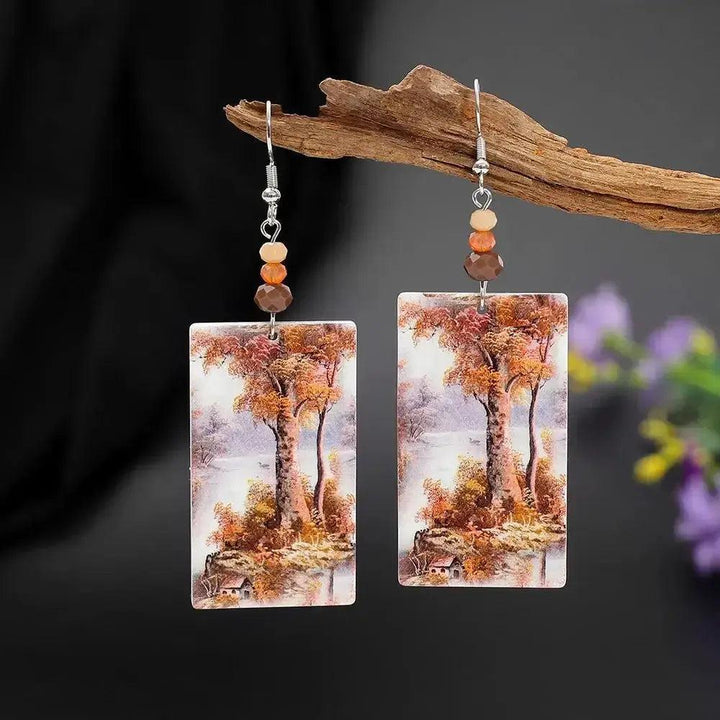 New Style Tree of Life Acrylic Earrings