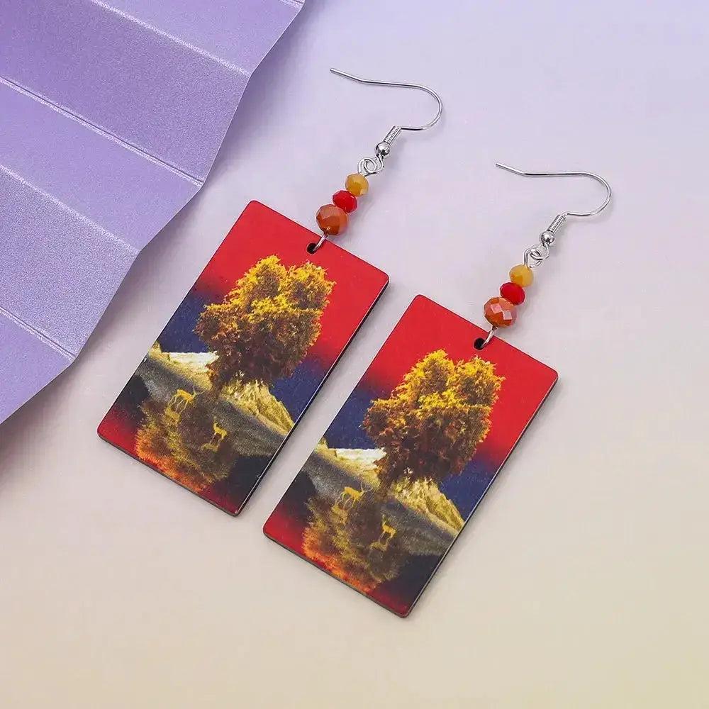 New Style Tree of Life Acrylic Earrings