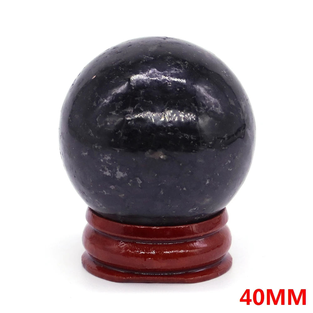 Nuumite Crystal Sphere with Stand