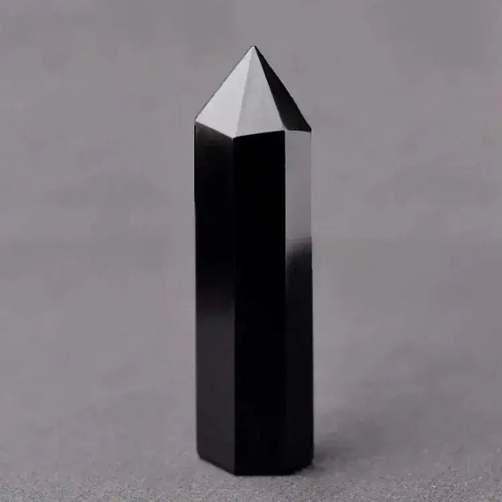 Obsidian Single Point Crystal Tower-Towers-Ali-Obsidian-50-60mm-Crystal Destiny