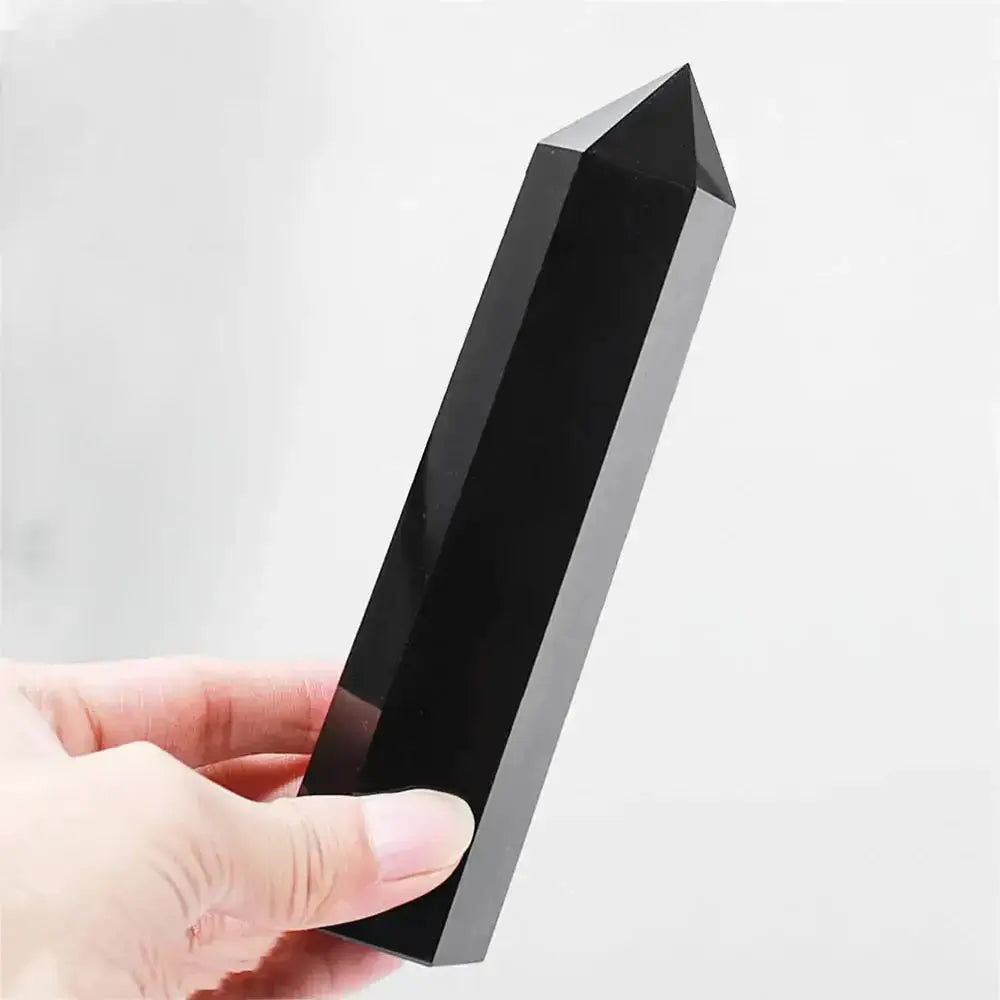 Obsidian Single Point Crystal Tower-Towers-Ali-Obsidian-80mm-Crystal Destiny