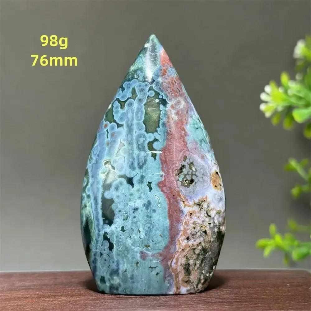 Ocean Jasper Crystal Freeform Orbicular Stone Polished – Crystal