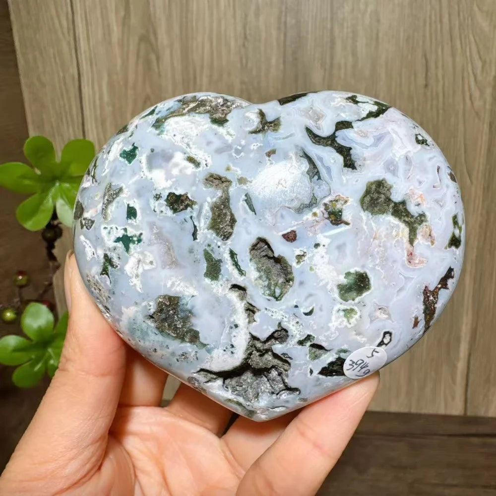Ocean Jasper Crystal Heart-Hearts-Ali-Ocean Jasper-394g 94mm-Crystal Destiny