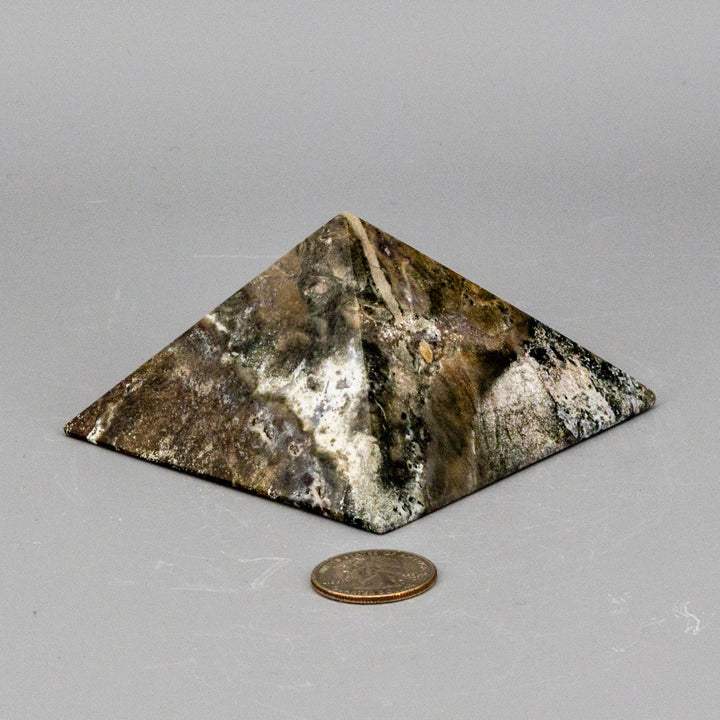 Ocean Jasper Pyramid - 356g (3.5 inch)-Pyramids-Crystal Destiny-Ocean Jasper-356g - 3.50"L x 3.50"W-Crystal Destiny
