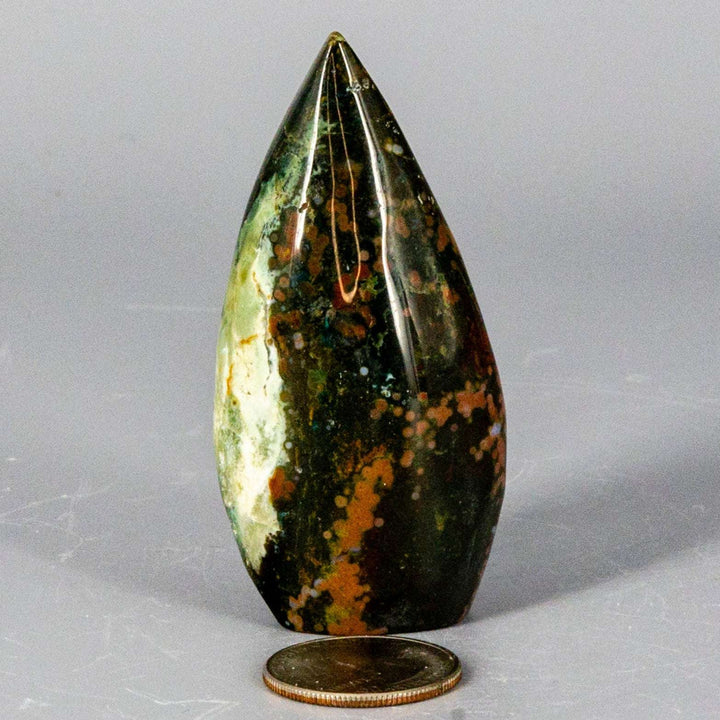 Ocean Jasper Torch Freeform - Small (78g)-Freeforms-Crystal Destiny-Ocean Jasper-78g - 3.00"H x 1.25"W-Crystal Destiny