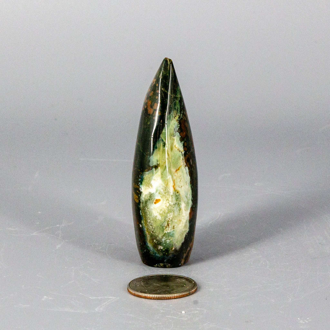 Ocean Jasper Torch Freeform - Small (78g)-Freeforms-Crystal Destiny-Ocean Jasper-78g - 3.00"H x 1.25"W-Crystal Destiny