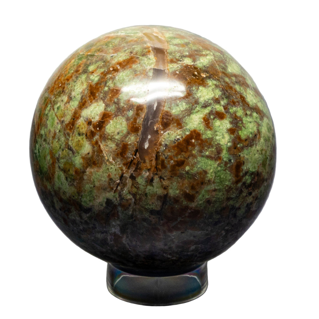 Olive Opal Sphere 75-76mm-Spheres-Crystal Destiny-Olive Opal-516g - 75mm-Crystal Destiny