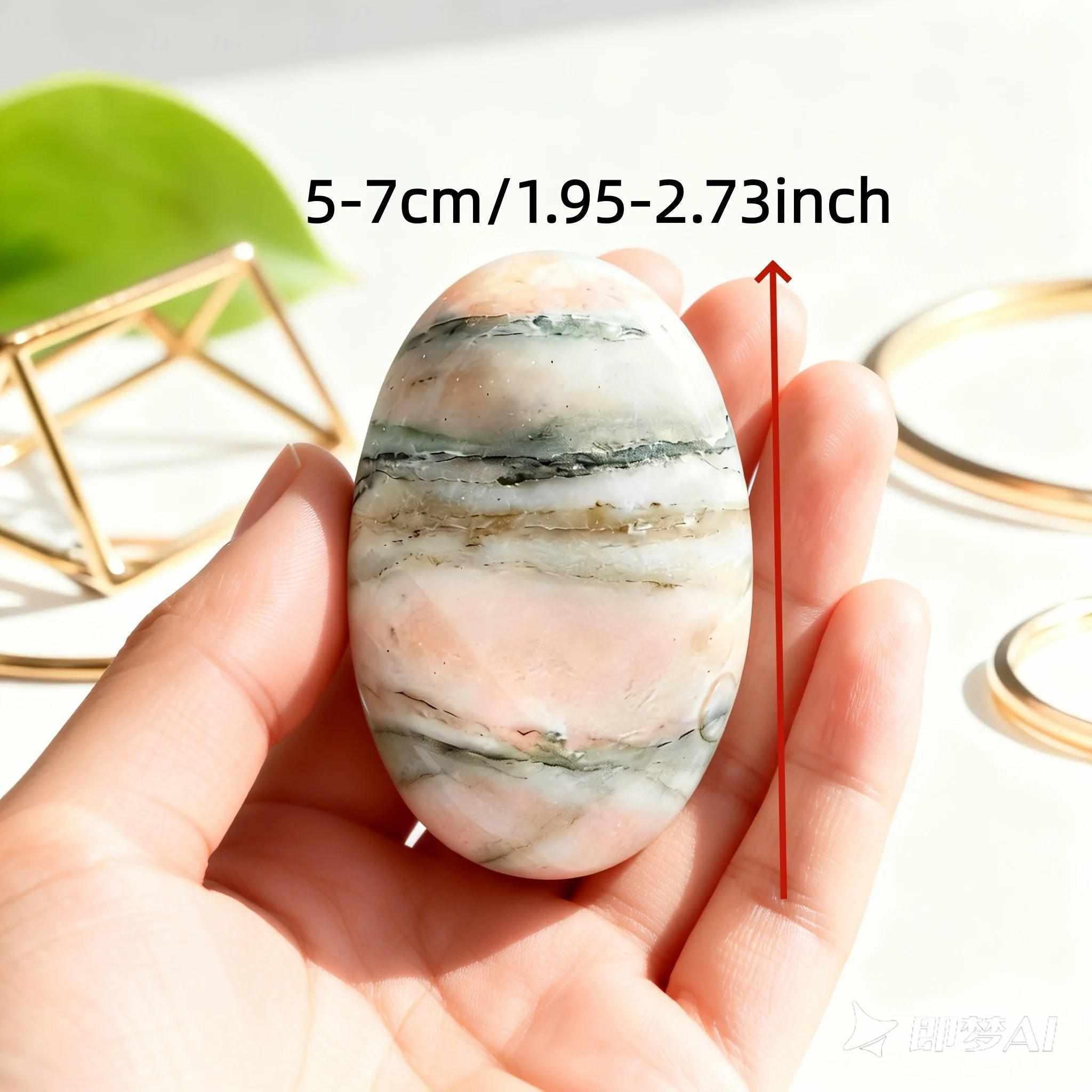 Orange Sunstone Crystal Polished Palm Stone for Energy