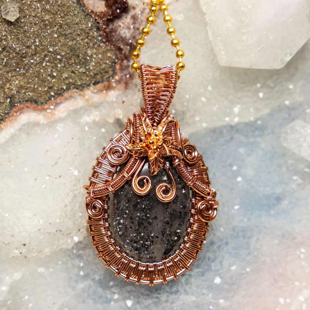 Orgone Stone Wire Wrap Pendant-Wire Wraps-Crystal Destiny-Orgone Stone (Man Made)-2.25"-Crystal Destiny