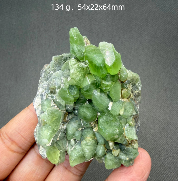 Peridot Crystal Cluster