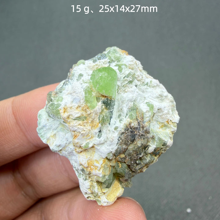 Peridot Crystal Cluster
