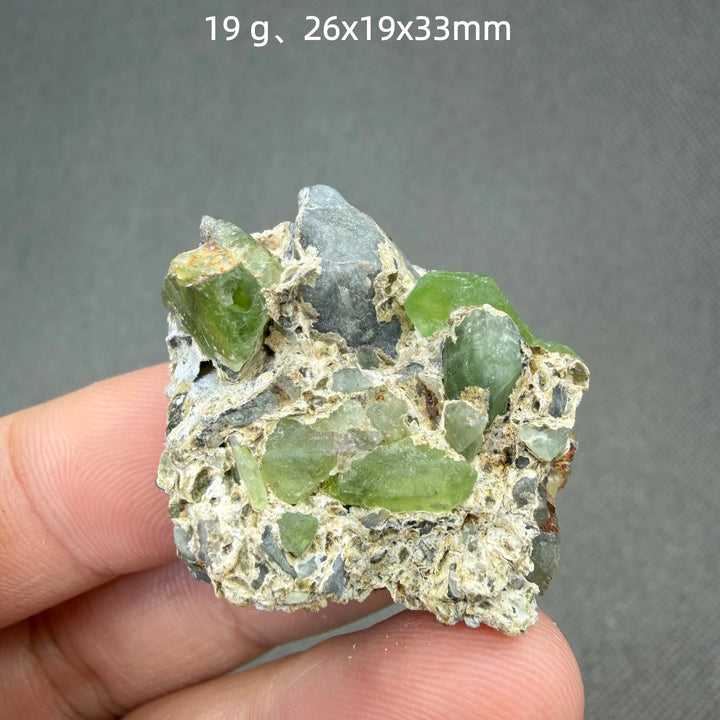 Peridot Crystal Cluster