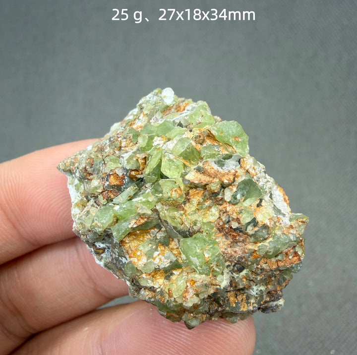 Peridot Crystal Cluster