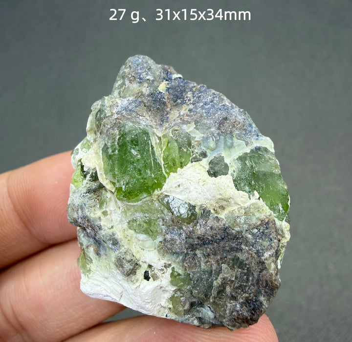 Peridot Crystal Cluster