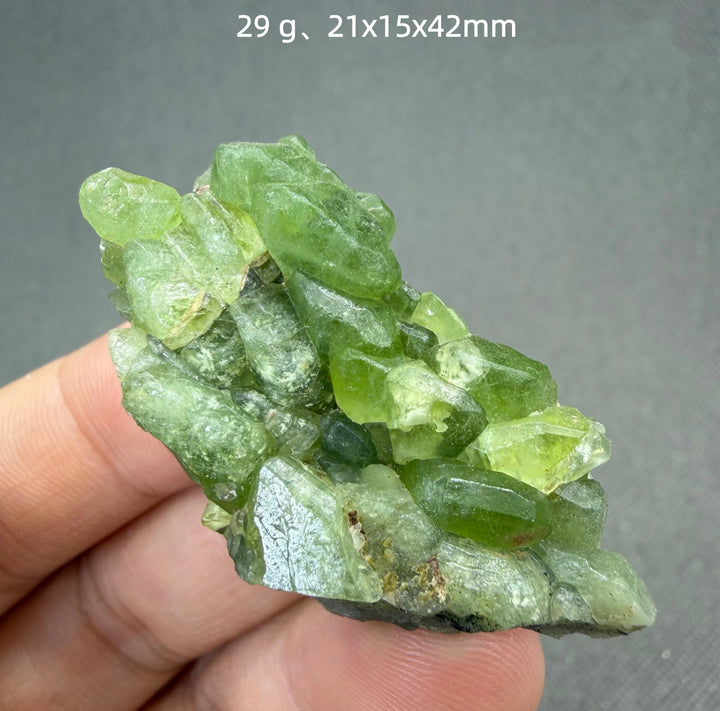 Peridot Crystal Cluster