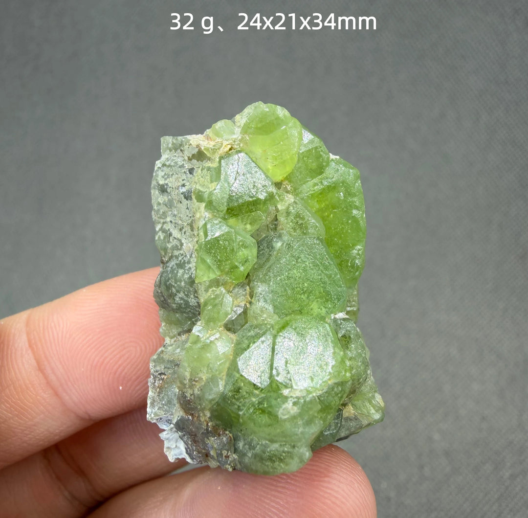 Peridot Crystal Cluster