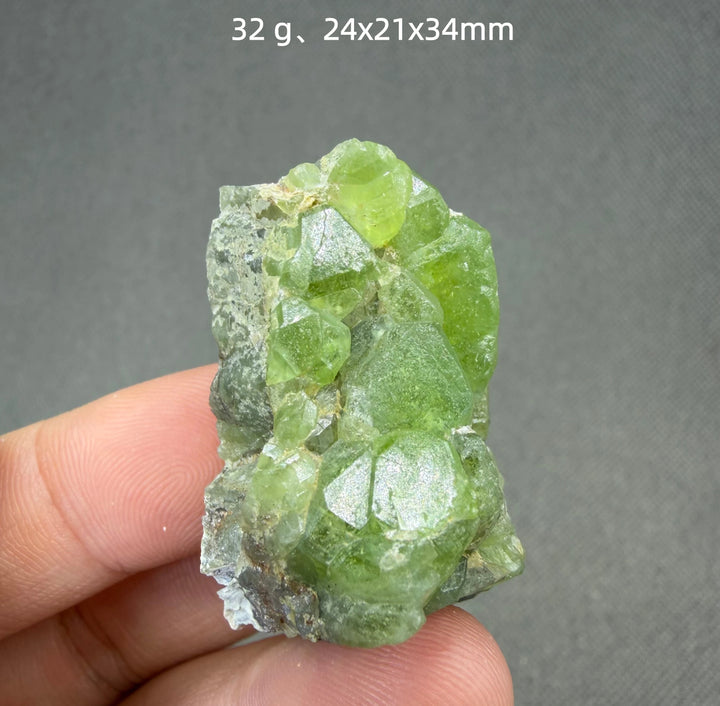 Peridot Crystal Cluster
