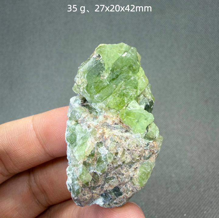Peridot Crystal Cluster