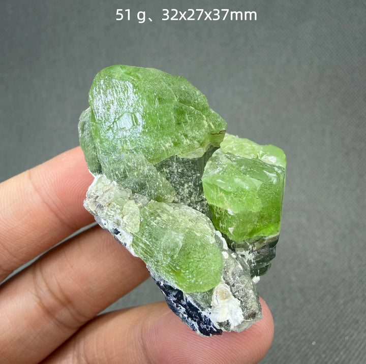 Peridot Crystal Cluster