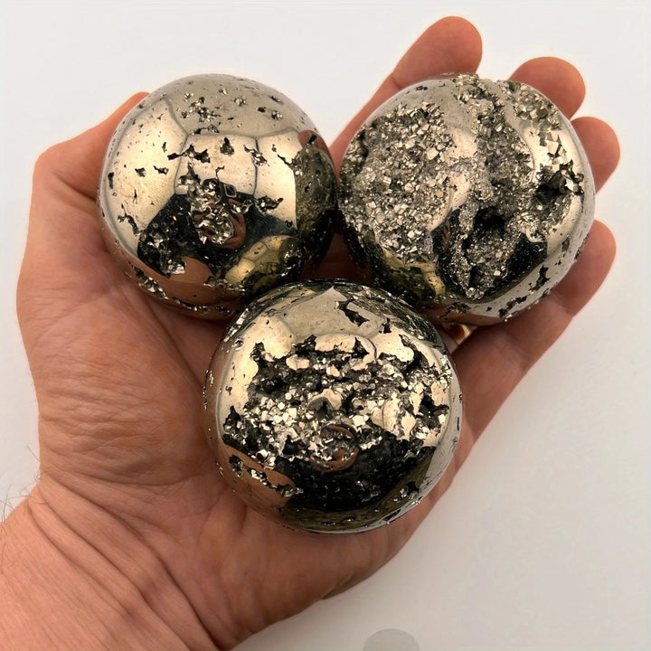 Peruvian Pyrite Crystal Ball-Spheres-Ali-Pyrite-250-350g-Crystal Destiny
