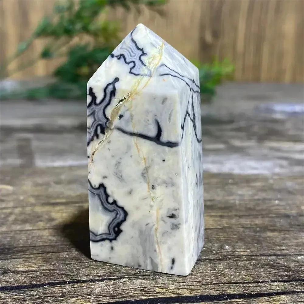 Picasso Stone Crystal Tower | Natural Jasper