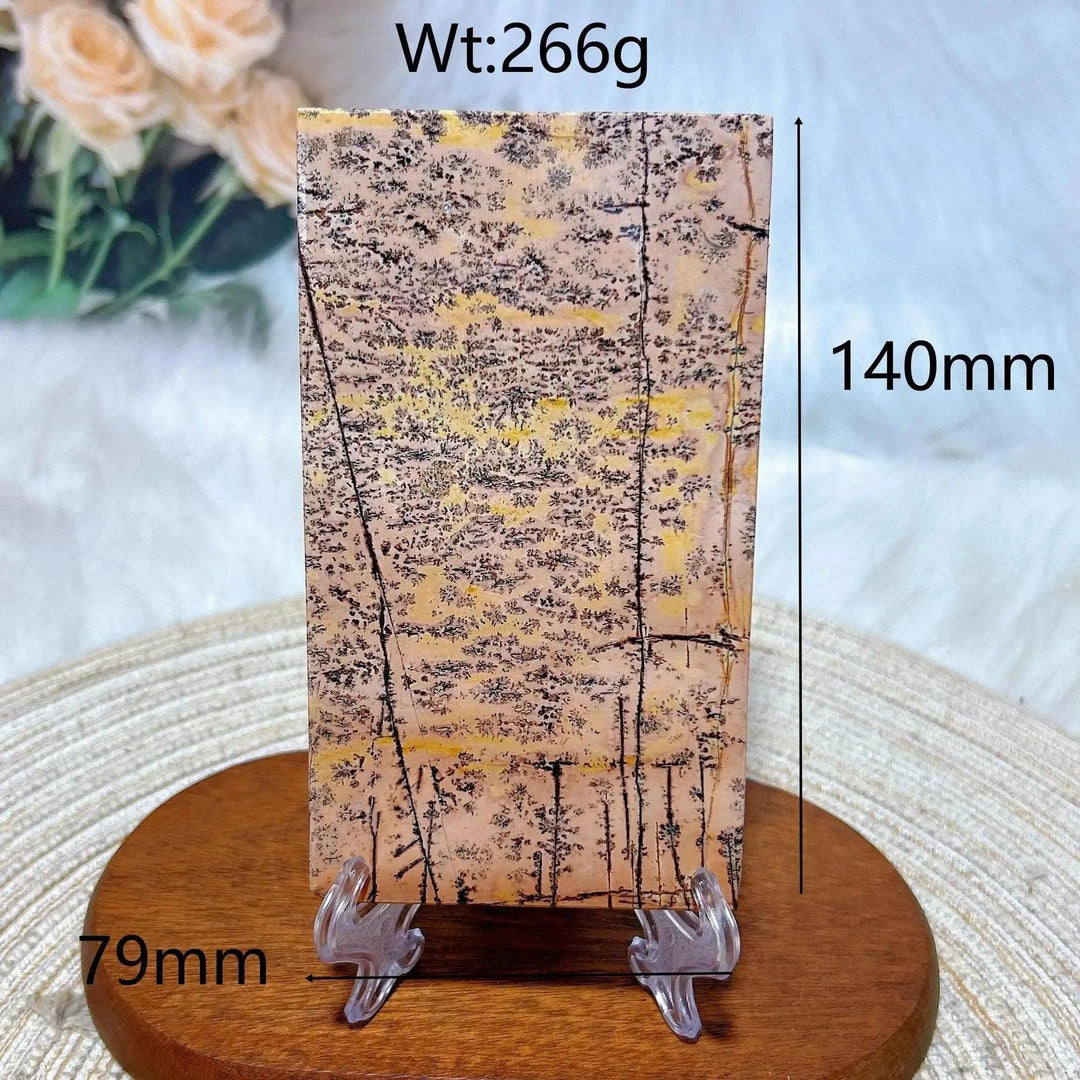 Picture Jasper crystal slab from Crystal Destiny, featuring earthy tones and unique landscape patterns.