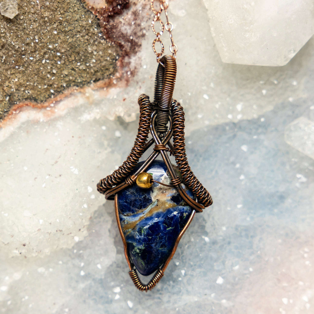 Pietersite Wire Wrap Pendant 2.5"-Wire Wraps-Crystal Destiny-Pietersite-2.50"-Crystal Destiny