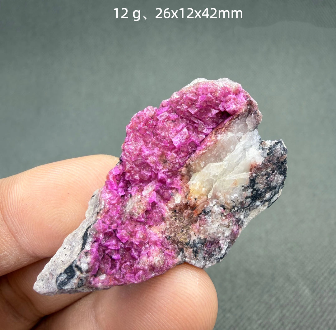 Pink Cobaltocalcite Crystal Cluster Specimen