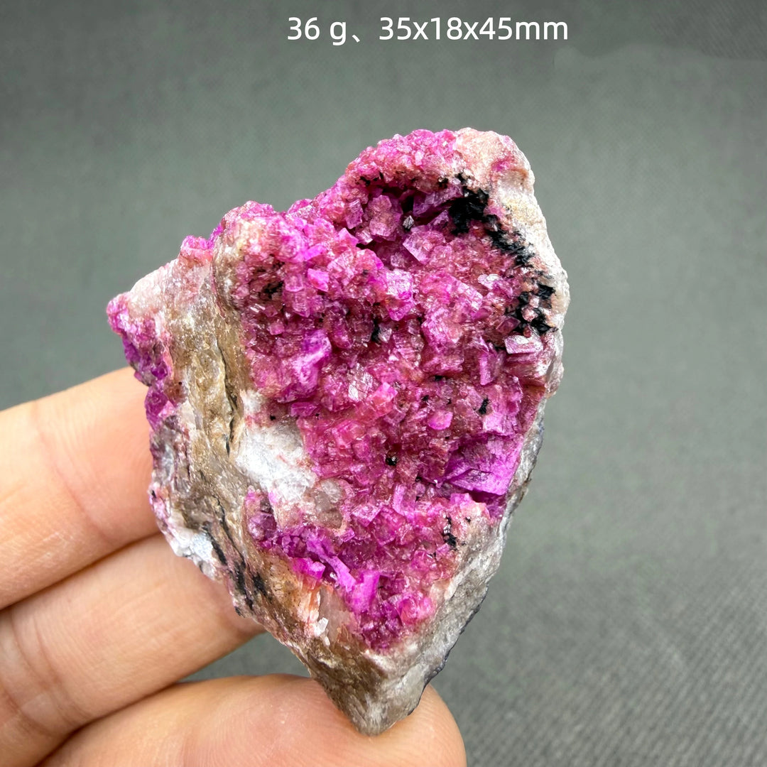 Pink Cobaltocalcite Crystal Cluster Specimen