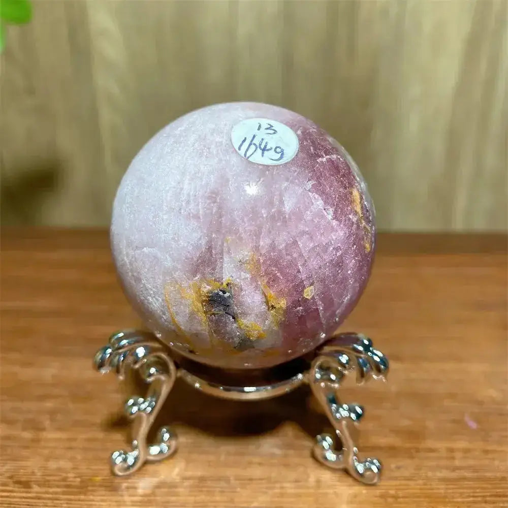 Pink Tourmaline Sphere-Spheres-Ali-Pink Tourmaline-164g 47mm-Crystal Destiny