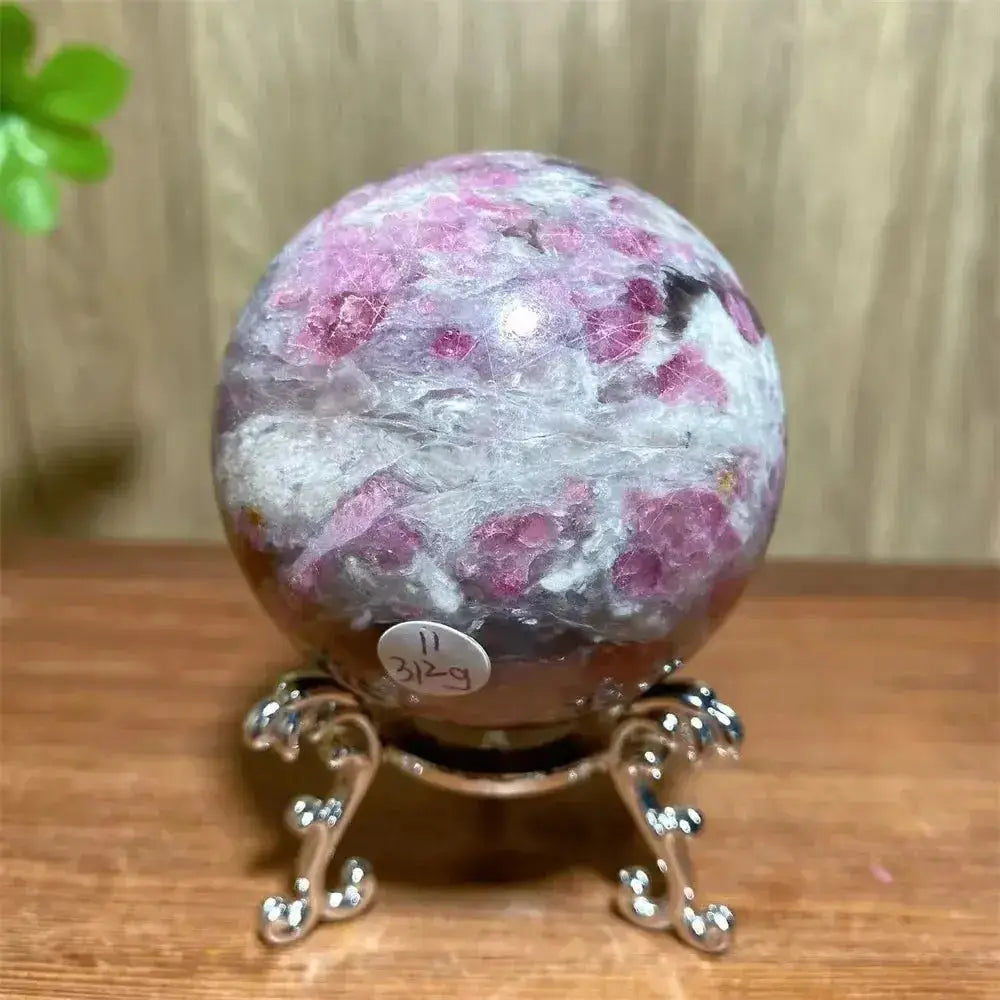 Pink Tourmaline Sphere-Spheres-Ali-Pink Tourmaline-312g 60mm-Crystal Destiny
