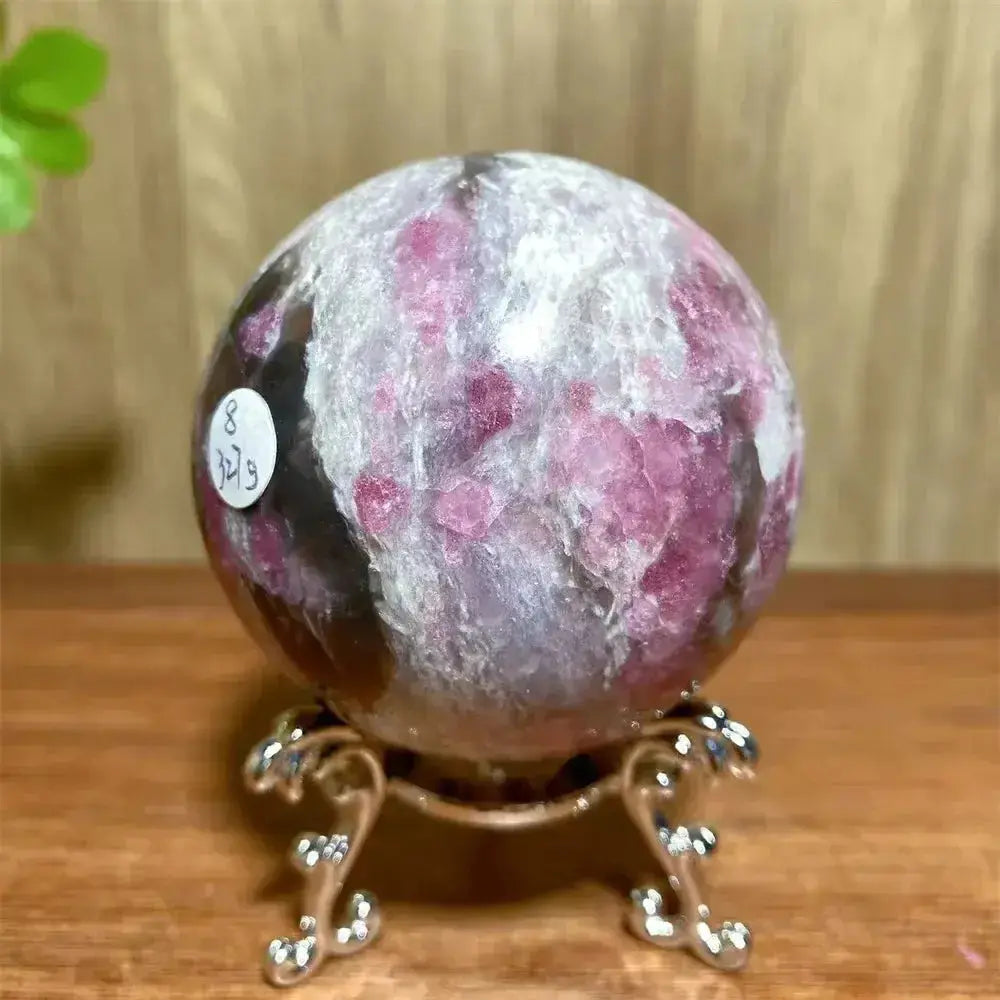 Pink Tourmaline Sphere-Spheres-Ali-Pink Tourmaline-327g 61mm-Crystal Destiny