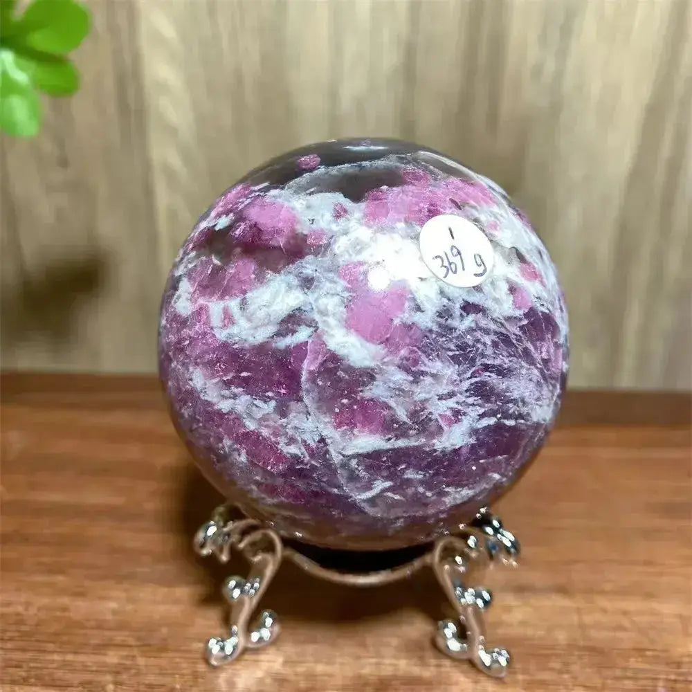 Pink Tourmaline Sphere-Spheres-Ali-Pink Tourmaline-369g 63mm-Crystal Destiny