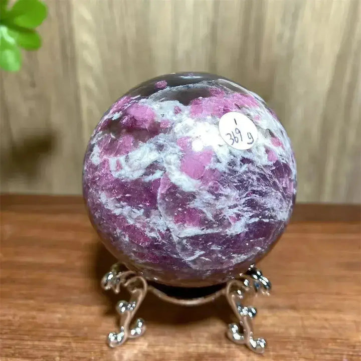 Pink Tourmaline Sphere-Spheres-Ali-Pink Tourmaline-369g 63mm-Crystal Destiny