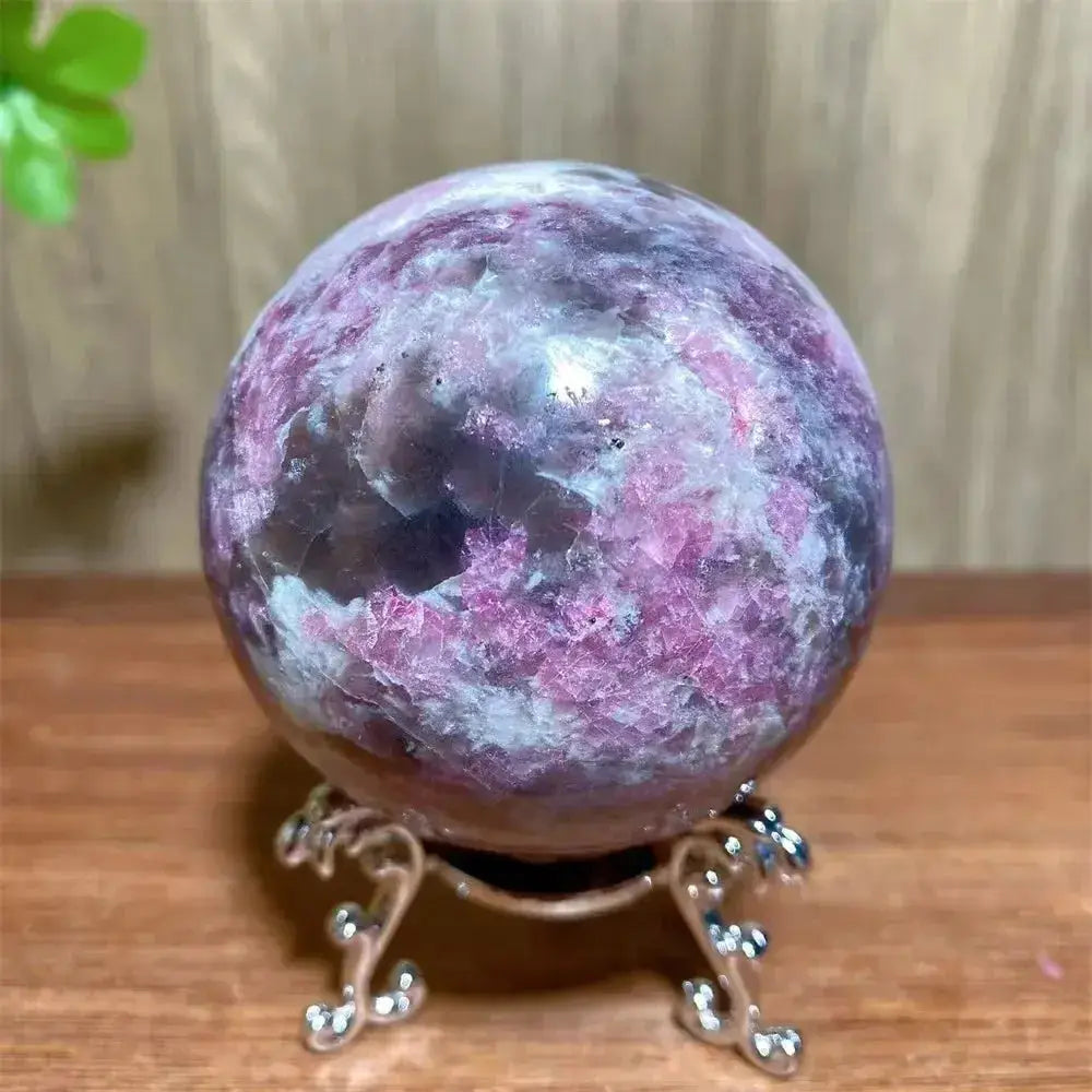 Pink Tourmaline Sphere-Spheres-Ali-Pink Tourmaline-389g 64mm-Crystal Destiny