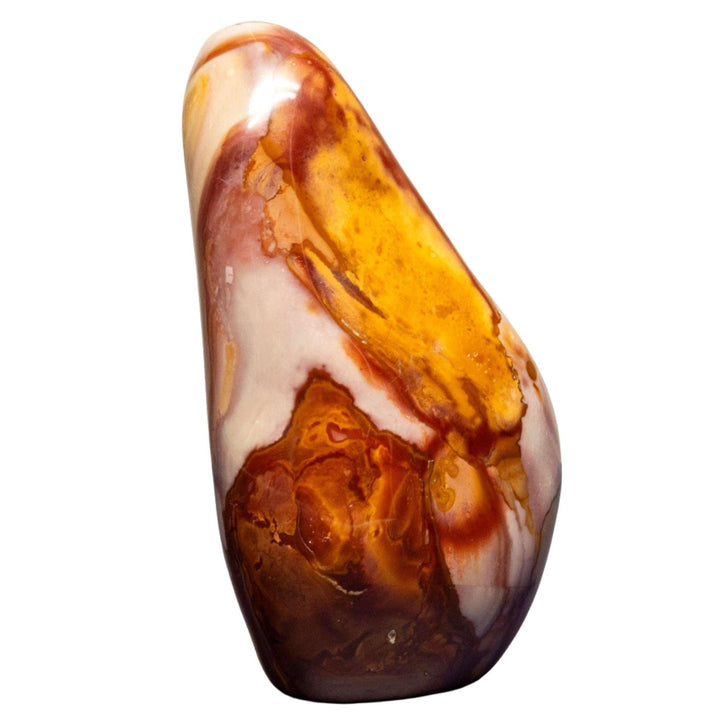Polychrome Jasper Freeform: Desert landscape stone with sweeping bands of terracotta, cream, burgundy, and ochre.