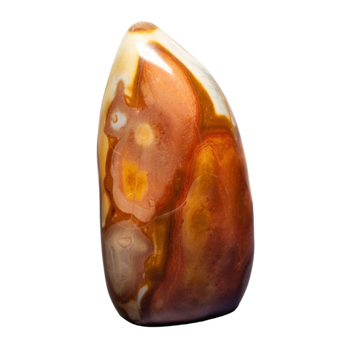 Polychrome Jasper Freeform: Desert landscape stone with sweeping bands of terracotta, cream, burgundy, and ochre.