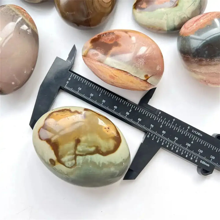 Polychrome Jasper Palm Stone