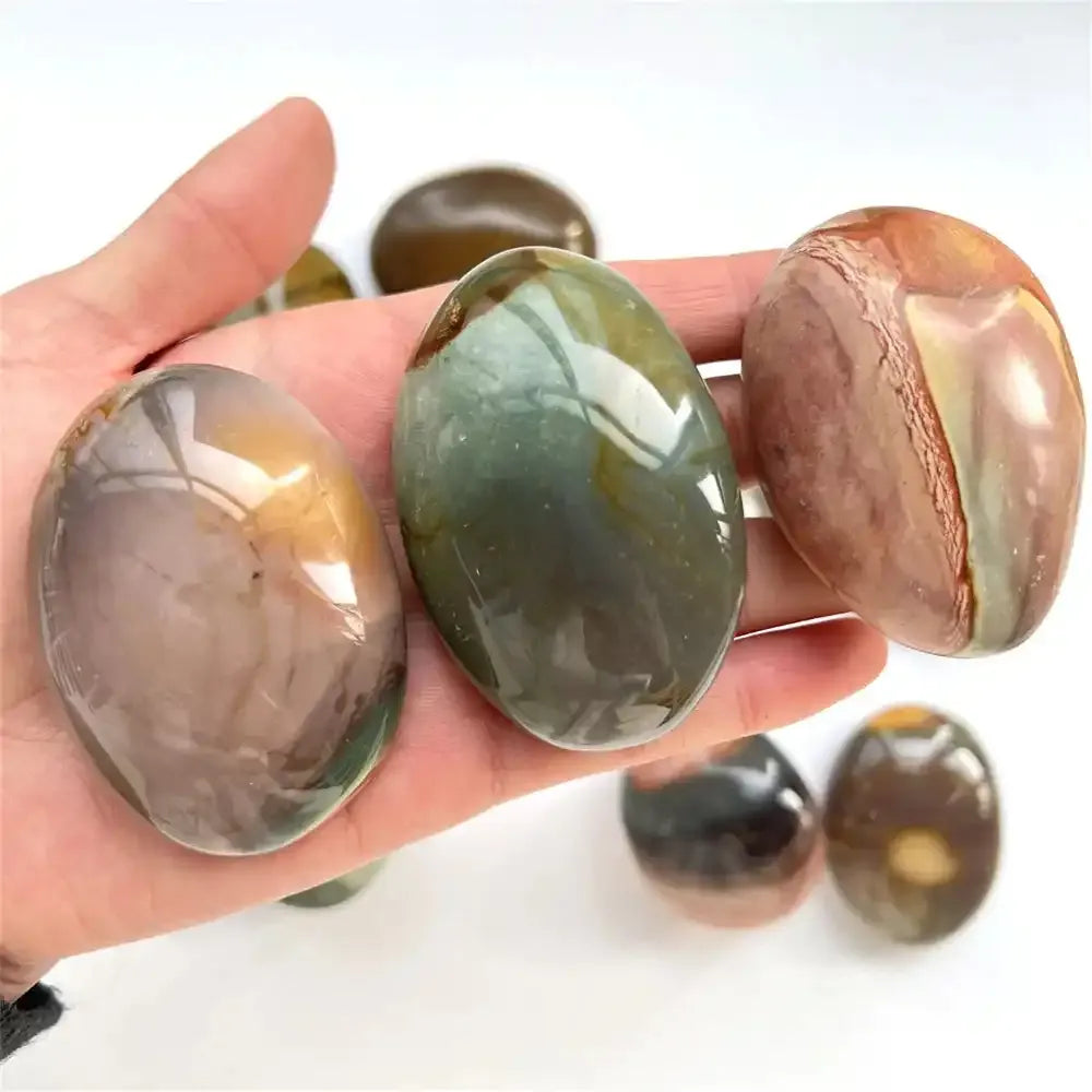 Polychrome Jasper Palm Stone