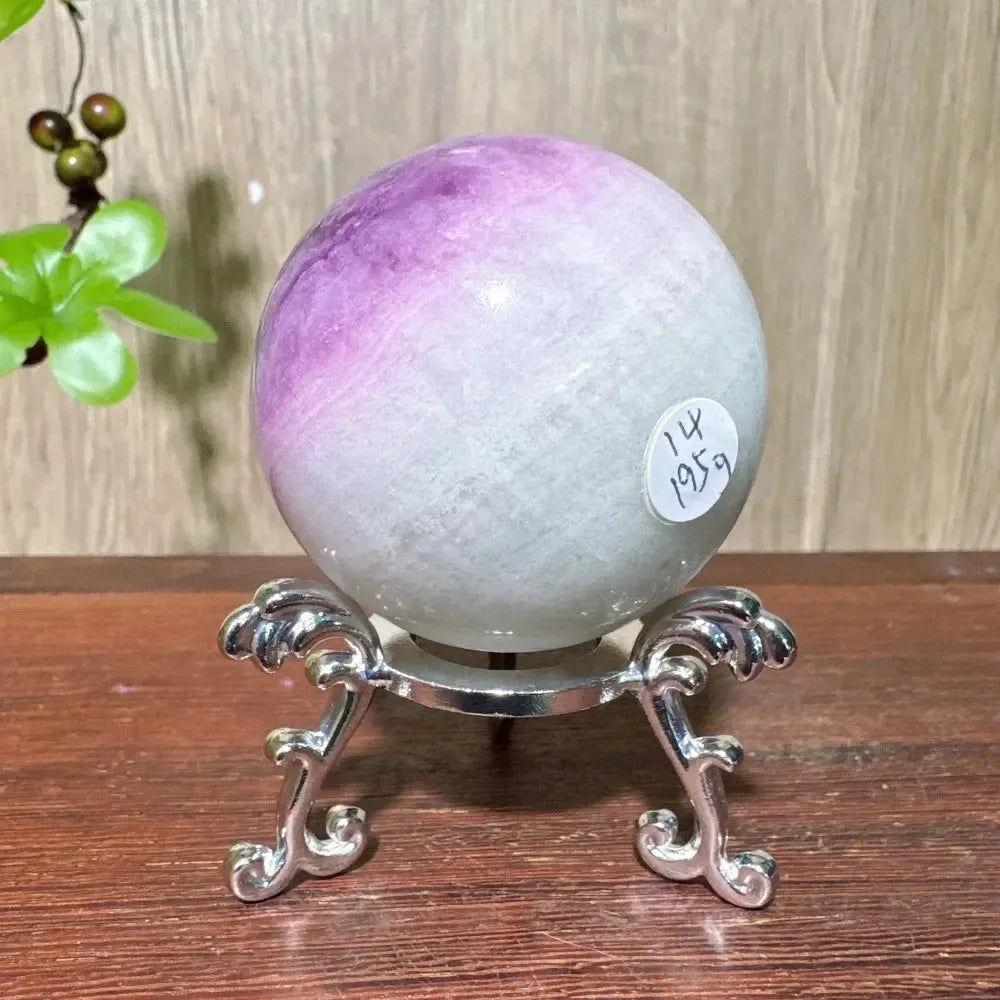 Purple Fluorite Crystal Sphere