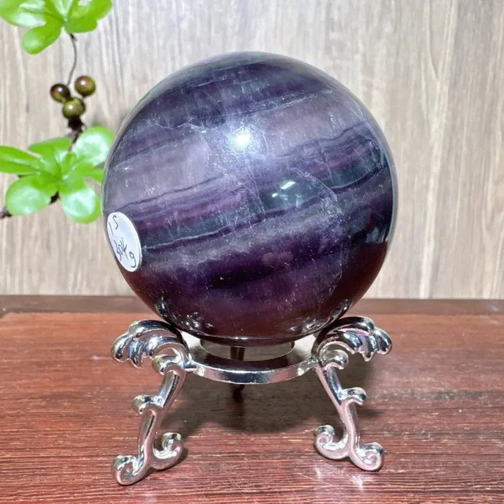 Purple Fluorite Crystal Sphere