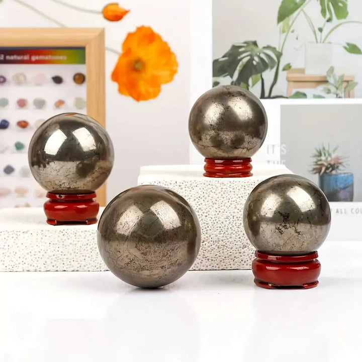 Pyrite "Fools Gold" Sphere-Spheres-Ali-Pyrite-50-60mm-Crystal Destiny