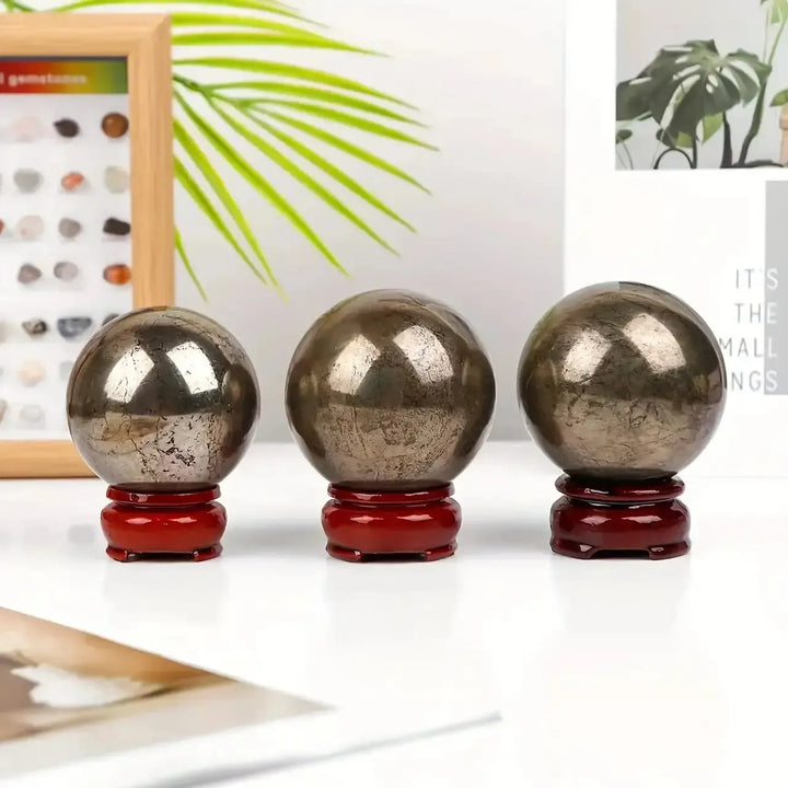 Pyrite "Fools Gold" Sphere-Spheres-Ali-Pyrite-50-60mm-Crystal Destiny