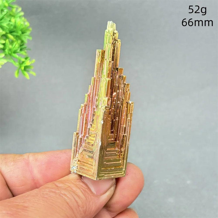 Rainbow Bismuth Crystal Pyramid Collector Specimen