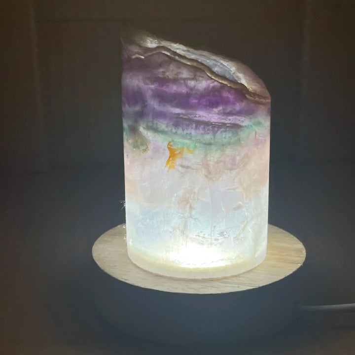 Rainbow Fluorite Crystal Light Lamp-Decorations-Ali-Rainbow Fluorite-NO.23-Crystal Destiny
