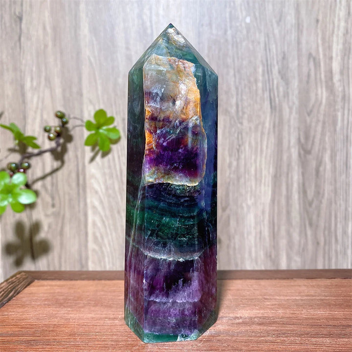 Rainbow Fluorite Crystal XL Tower-Towers-Ali-Rainbow Fluorite-141g 97mm-Crystal Destiny