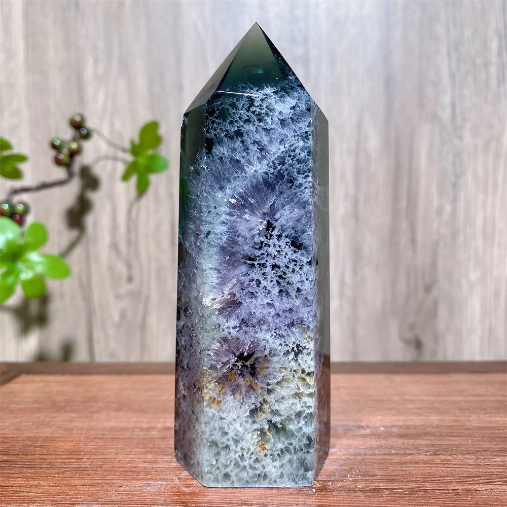 Rainbow Fluorite Crystal XL Tower-Towers-Ali-Rainbow Fluorite-141g 97mm-Crystal Destiny